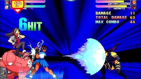 MvC2: Sakura/Tron (proj) High Damage Combos .:9.9.21:.