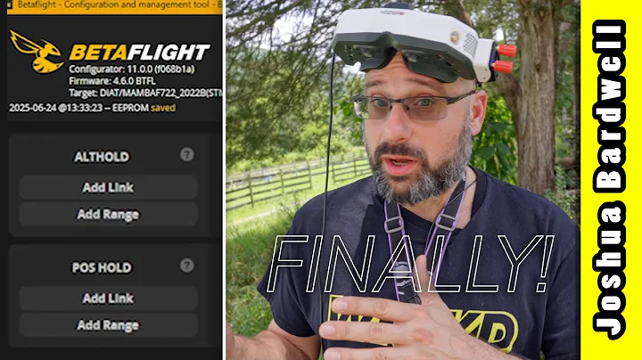 Betaflight 4.6 POSHOLD / ALTHOLD setup guide