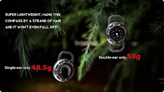 Outdoor Adventure/Sports Essentials-Titanium 2-in-1 Compass