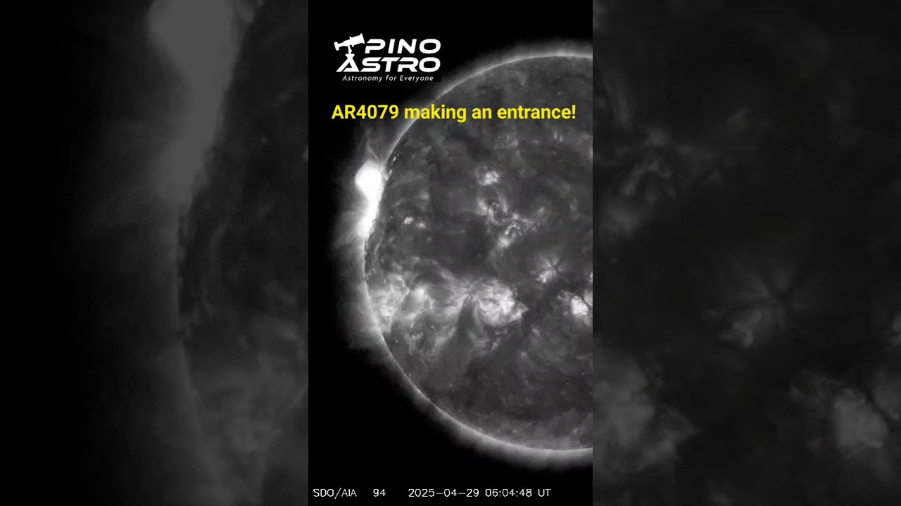 Huge Active Region AR4079 making an entrance! 