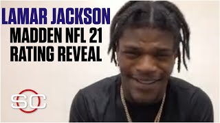 Lamar Jackson in disbelief over his Madden NFL 21 rating | SportsCenter