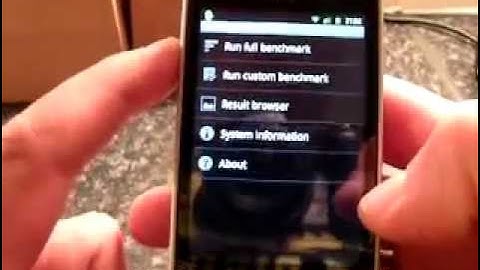 HTC Hero running android Gingerbread 2.3.2 Tasty