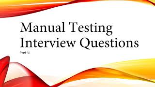 Manual Testing Top Interview Questions-VI|Test Scenario|Test Case|Test Bed|Test Harness|Test Suite