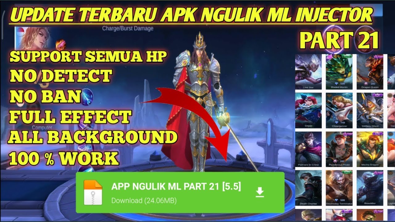Update Terbaru Apk Ngulik Mobile legends Injector Part 21 YouTube