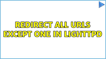 Redirect all URLs except one in lighttpd