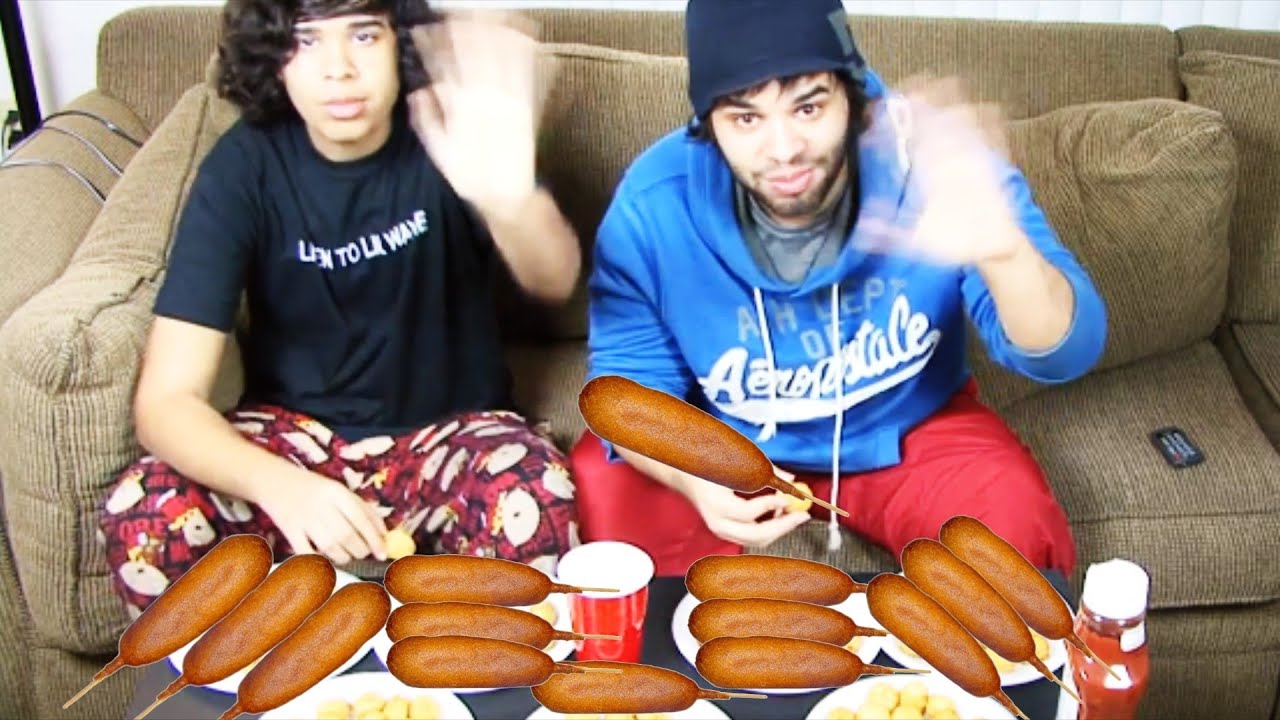 Corn Dog Eating Competition! YouTube