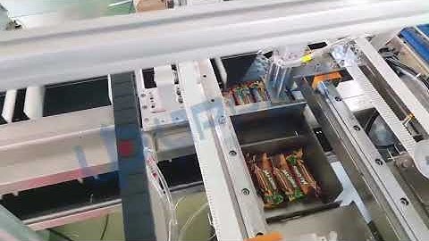 automatic sorting and cartoning machine for protein bar energey bar , chocolate  bar