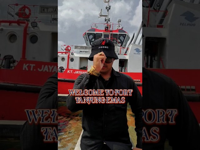 Welcome to PORT Tanjung Emas #shorts #youtubeshorts  #ports #viral class=