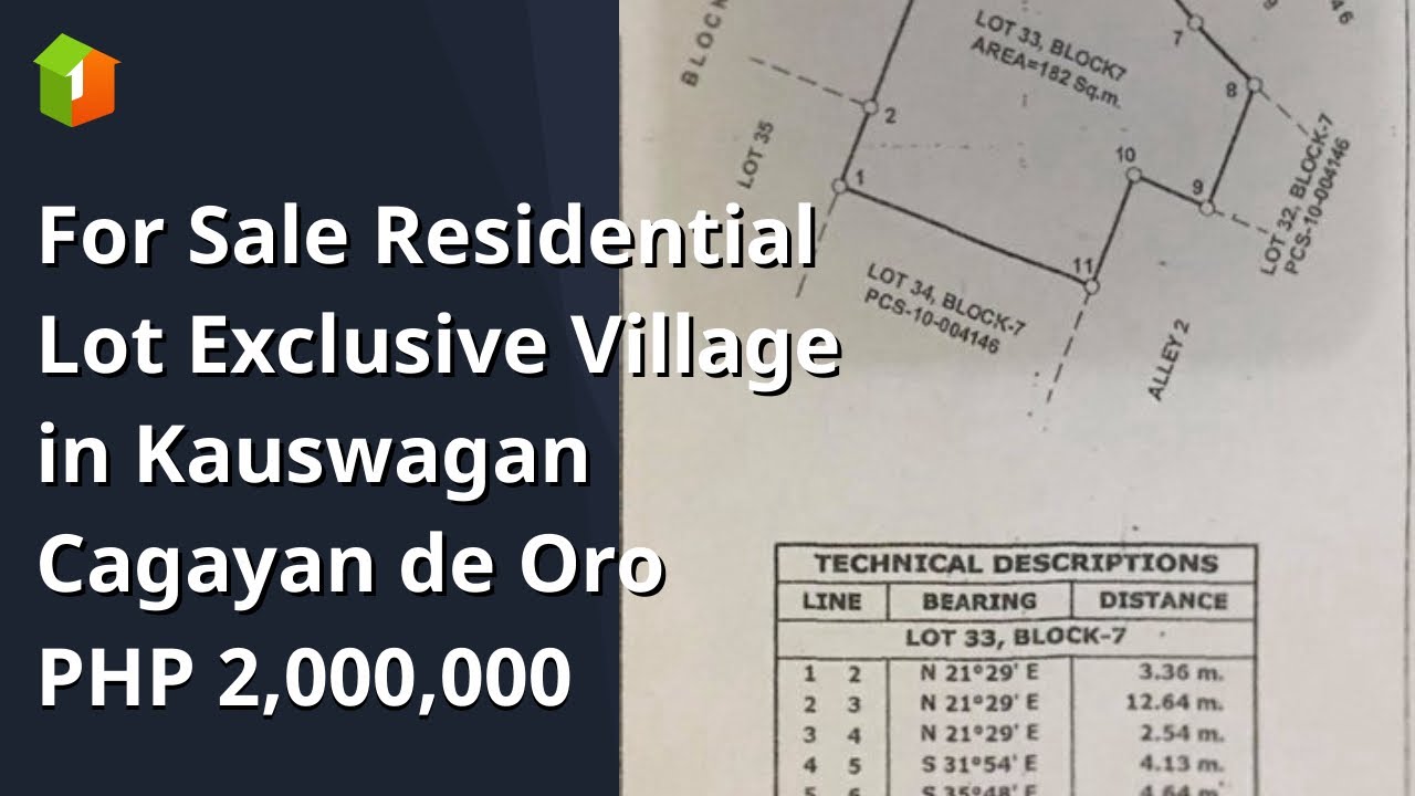 For Sale Residential Lot Exclusive Village in Kauswagan Cagayan de Oro