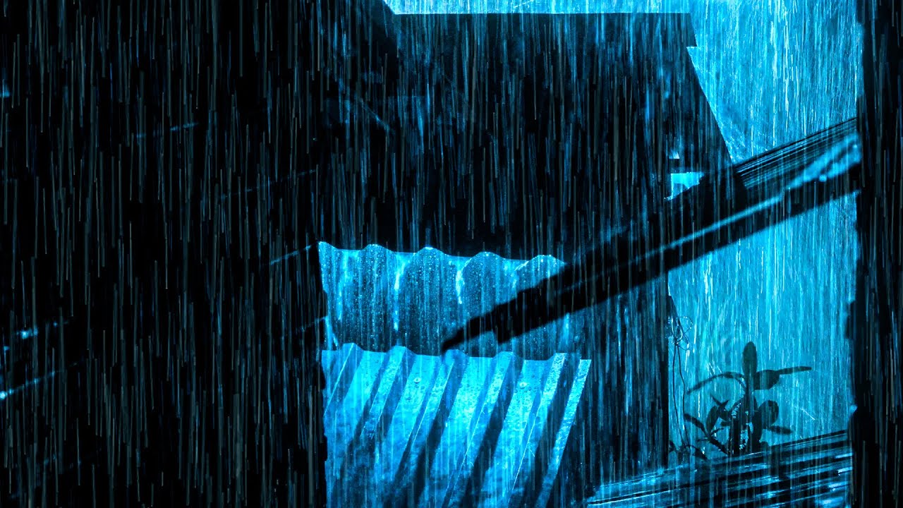 Goodbye Pressure to Sleep Immediately with The Sound of Rain & Thunder Lightning in the Sky at Night