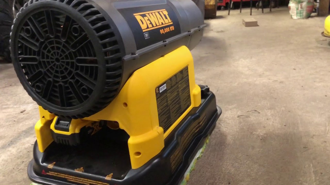 Dewalt 20 volt Multi Fuel Heater DXH90CAK 22 YouTube