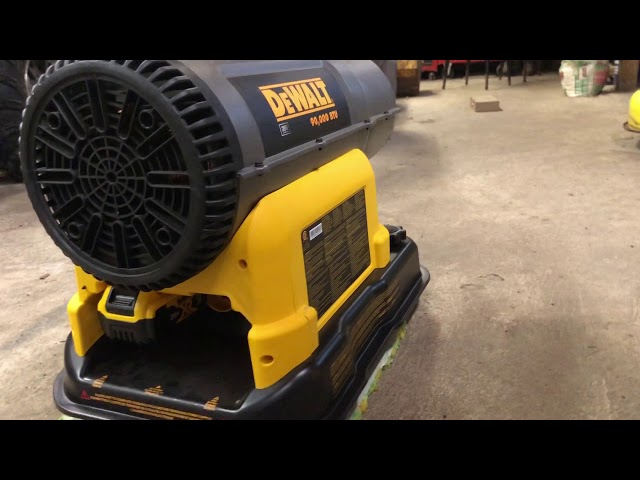 DeWALT 90,000 BTU Cordless Forced Air Kerosene Diesel Heater