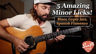Download Lagu 5 Amazing Minor Guitar Licks - Blues, Gypsy Jazz, Flamenco Style! MP3 Download Lagu 5 Amazing Minor Guitar Licks - Blues, Gypsy Jazz, Flamenco Style! MP3
