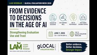 From Evidence to Decisions in the Age of AI | Strengthening Evaluation Use and Trust