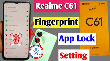 realme c61 fingerprint app lock setting | how to set fingerprint app lock realme c61