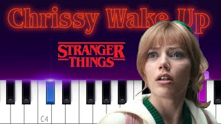 Video thumbnail of "Chrissy Wake Up (from Stranger Things) chrissy wake up i don't like this (Piano tutorial)"