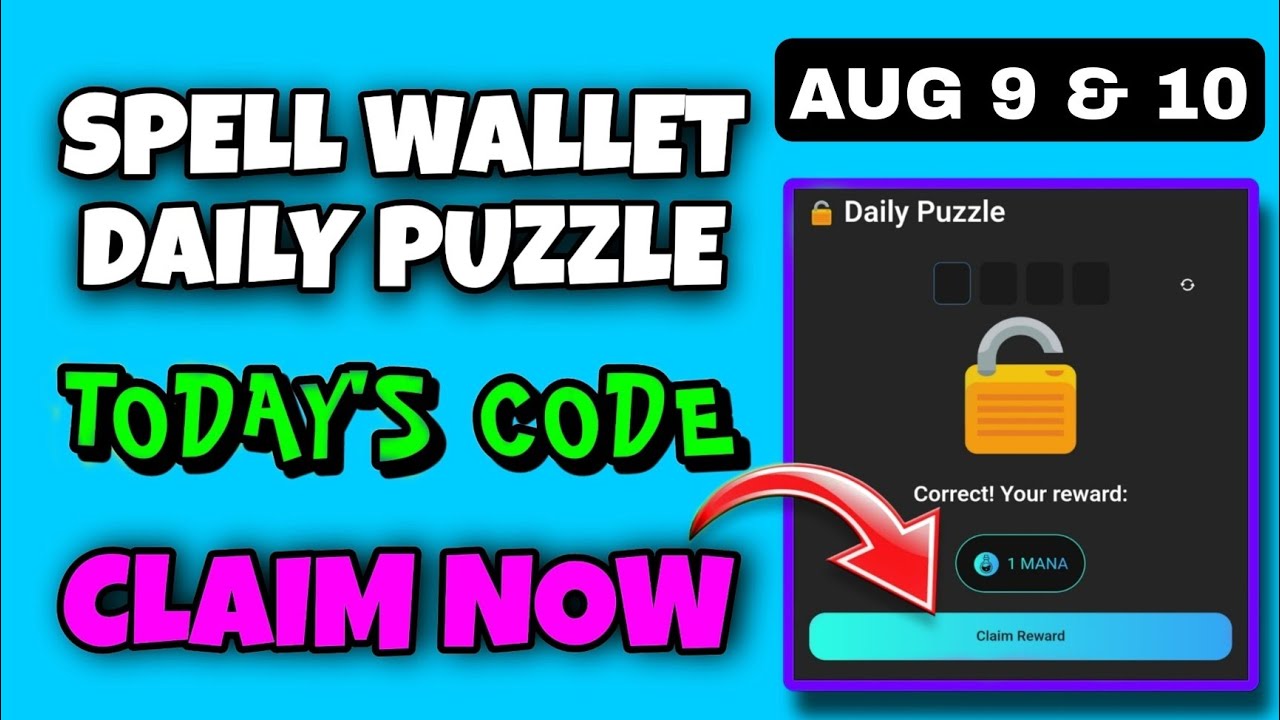 Spell Wallet Daily Puzzle Today 9 August | Spell Wallet Today Puzzle | Spell Wallet Secret Code