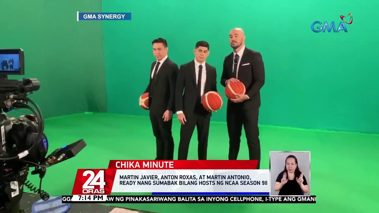 Martin Javier, Anton Roxas, at Martin Antonio, ready nang sumabak bilang hosts ng NCAA... | 24 Oras