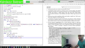 2019 október emelt informatika érettségi programozás PYTHON