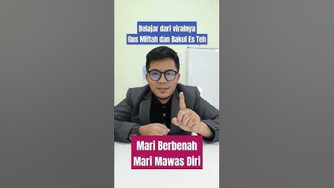 Hikmah di Balik Viralnya Gus Miftah dan Penjual es Teh #gusmiftah #gusmiftahhinapenjualesteh