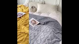 100% 纯棉!四季皆宜的舒适毯子。#时尚#床上用品 #aesthetic