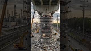 $120 Million Dubai Superbike Track Pillar Repair | Full Mega Construction Timelapse! #construction