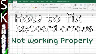 Arrow keys not working in MS Excel - Scroll Lock