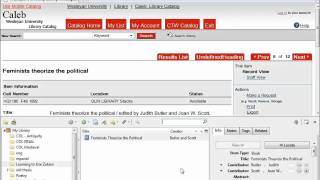 Zotero: Citing a Book from the Wesleyan Library Catalog