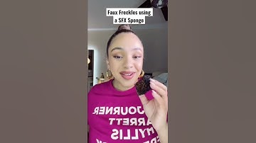 FAUX FRECKLES USING A SFX SPONGE!