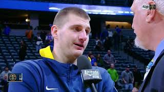 Nikola Jokic reacts to scoring 43 points while missing only 3 shots 🤯 | NBA on ESPN