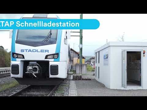 Voltap: Weltweit erste Schnellladestation fr Batteriezge erfolgreich getestet