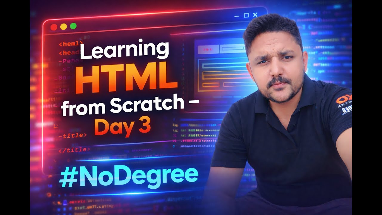 Learning HTML from Scratch (Day 3)