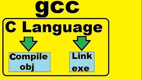 gcc C Language Compile-Obj, Link-exe