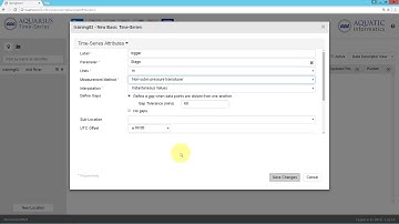 AQUARIUS Time-Series - Creating Basic Data Sets