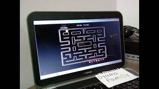 Atari 8 Bit EMU Pacman Orange Start 79240 pts