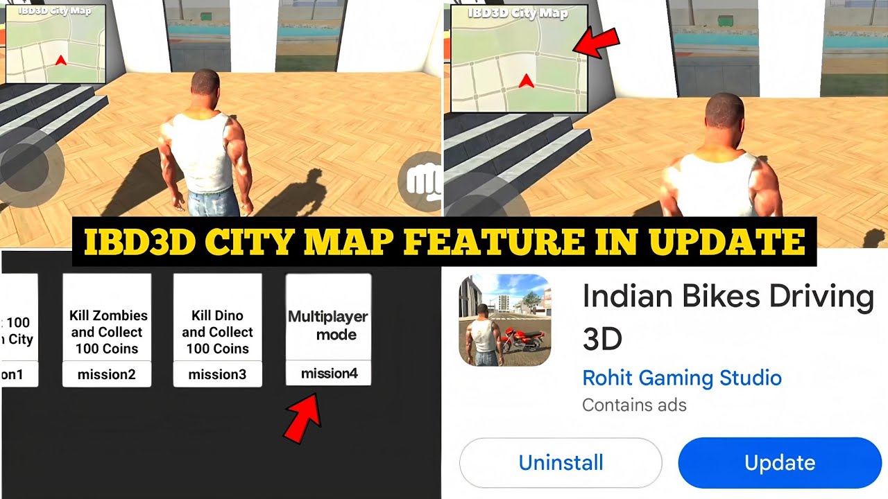 Cheat Code Map New IBD3D City Map Cheat Code in Indian Bike Driving 3D 🤯🔥| New Update ...