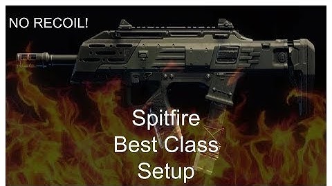 Best Spitfire Class Setup BO4(INSANE NO RECOIL!)
