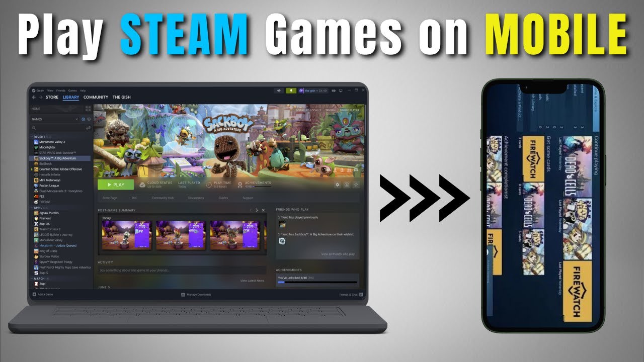 How to Play STEAM Games on MOBILE - YouTube