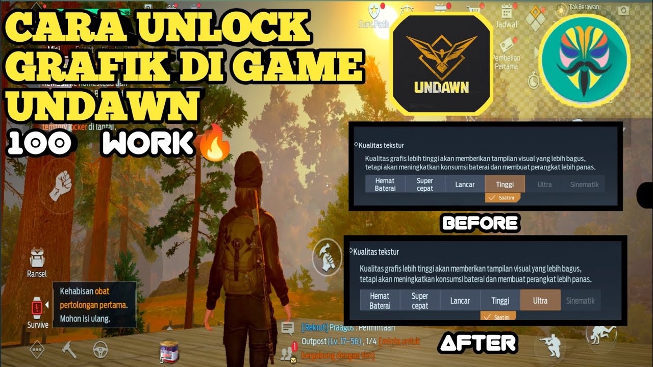 TERBARU‼️[CARA UNLOCK SETTINGAN GRAFIK DI GAME UNDAWN_YANG TERKUNCI] 💯 ...