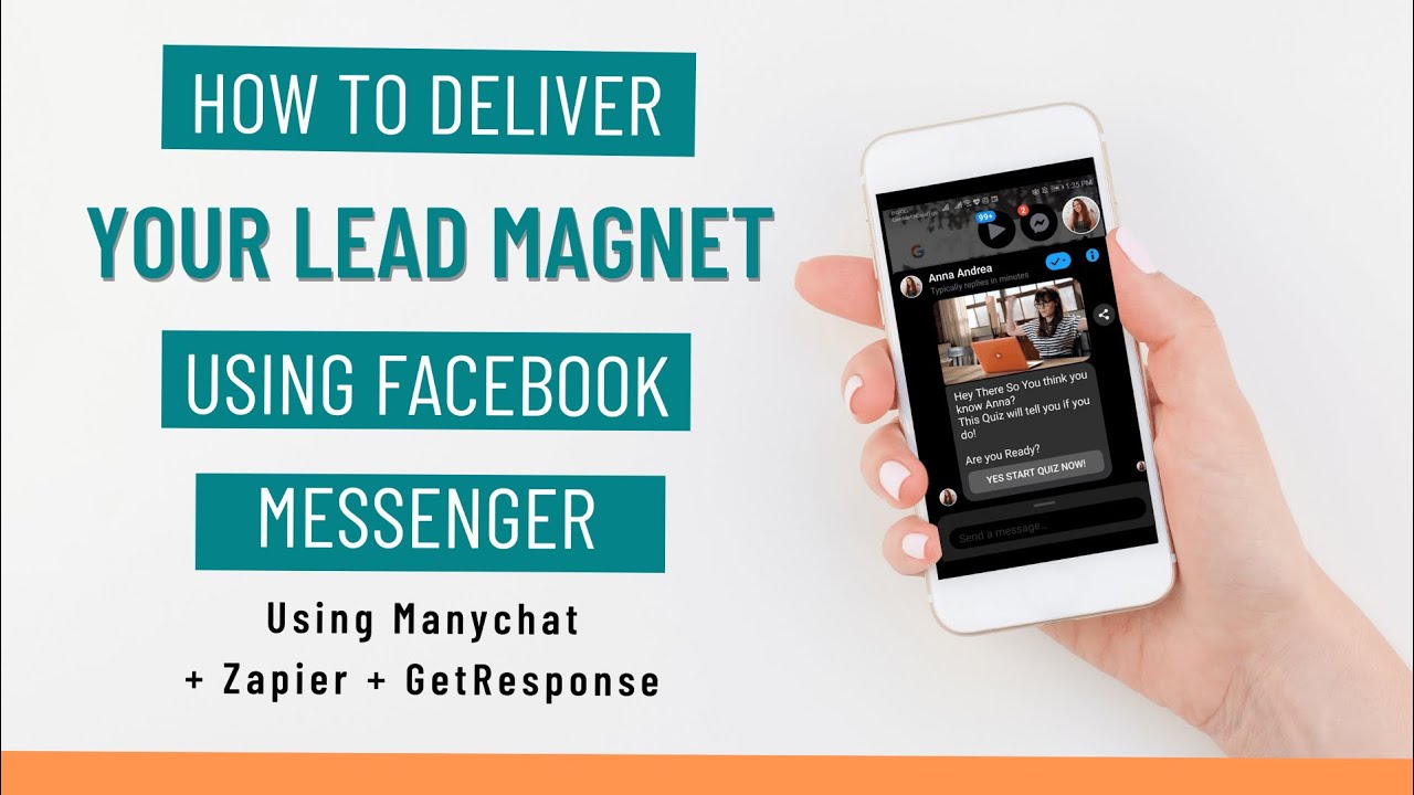 Collect Emails in Messenger - How to Deliver a Lead Magnet using Manychat, Zapier, & GetResponse