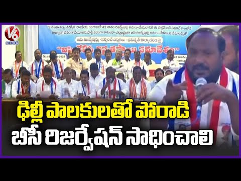 We Must Fight With Delhi Leaders to Get BC Reservation : BC Leaders | V6 News - V6NEWSTELUGU