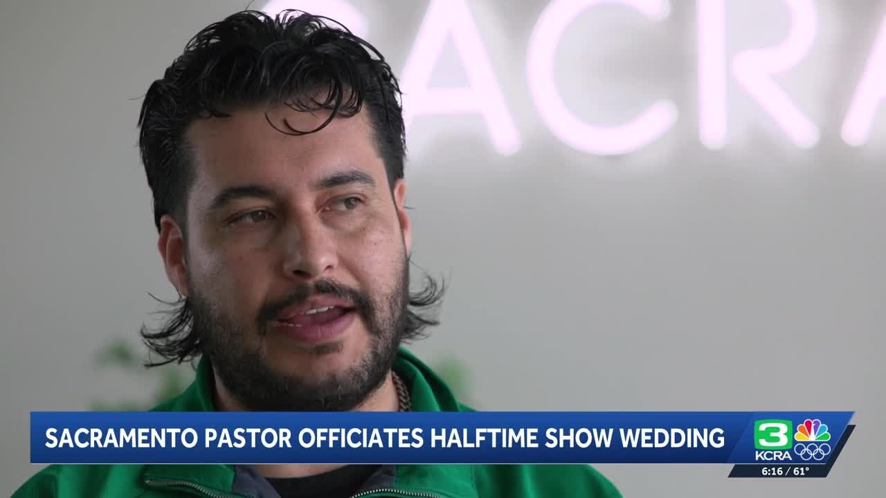 Sacramento pastor officiated wedding during Bad Bunny's halftime show