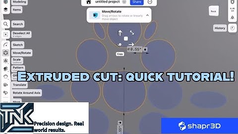 Shapr3D tutorial: Extruded cut