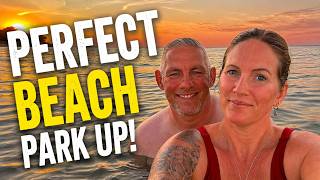We Found the PERFECT Beach Park Up! Full Time Van Life