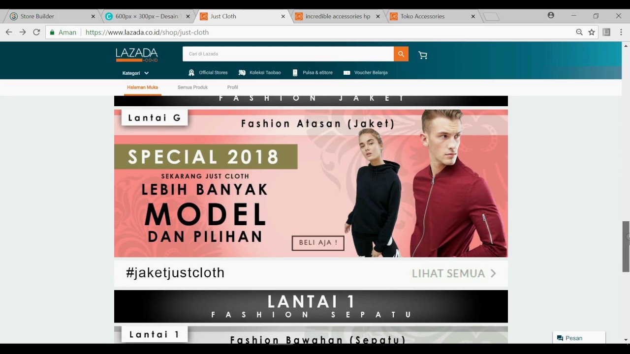 Download Gratis Contoh Banner Toko  Lazada  Full HD Lengkap 