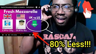 American Reacts | Cost of Groceries in Britain vs America – food prices in UK vs US