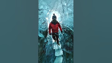 Tis Mesmerising Icelandic Cave Is Unreal  #shorts