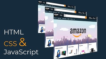 Amazon site front-end design | Web design and development using HTML CSS and JavaScript | Front-end