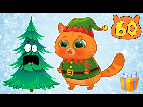 Суровый КОТИК БУБУ №60. Подготовка к Новому Году. Мультик ИГРА про котят на канале Хвостик ТВ
