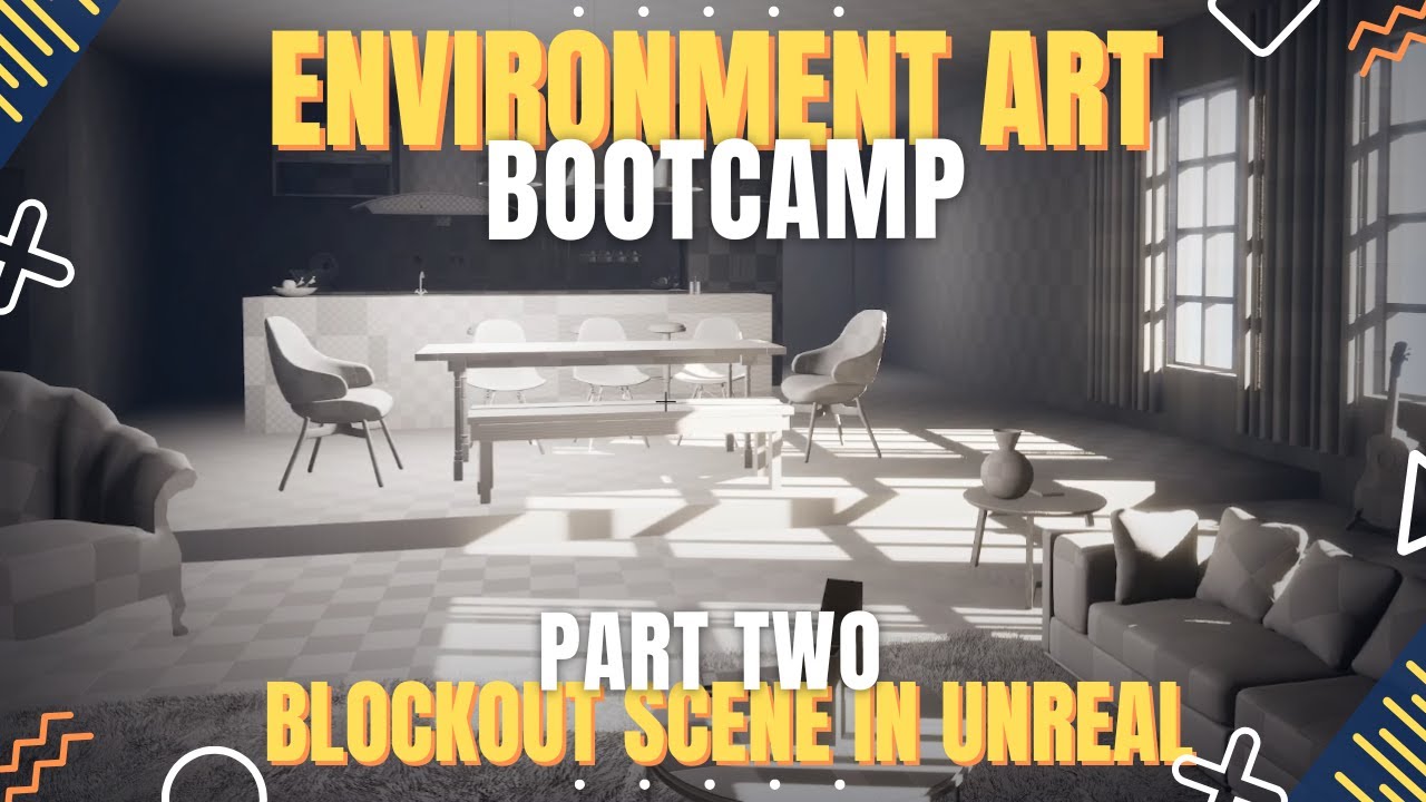 Game Environment Bootcamp Demo - P02 - Blockout Scene in Unreal - YouTube